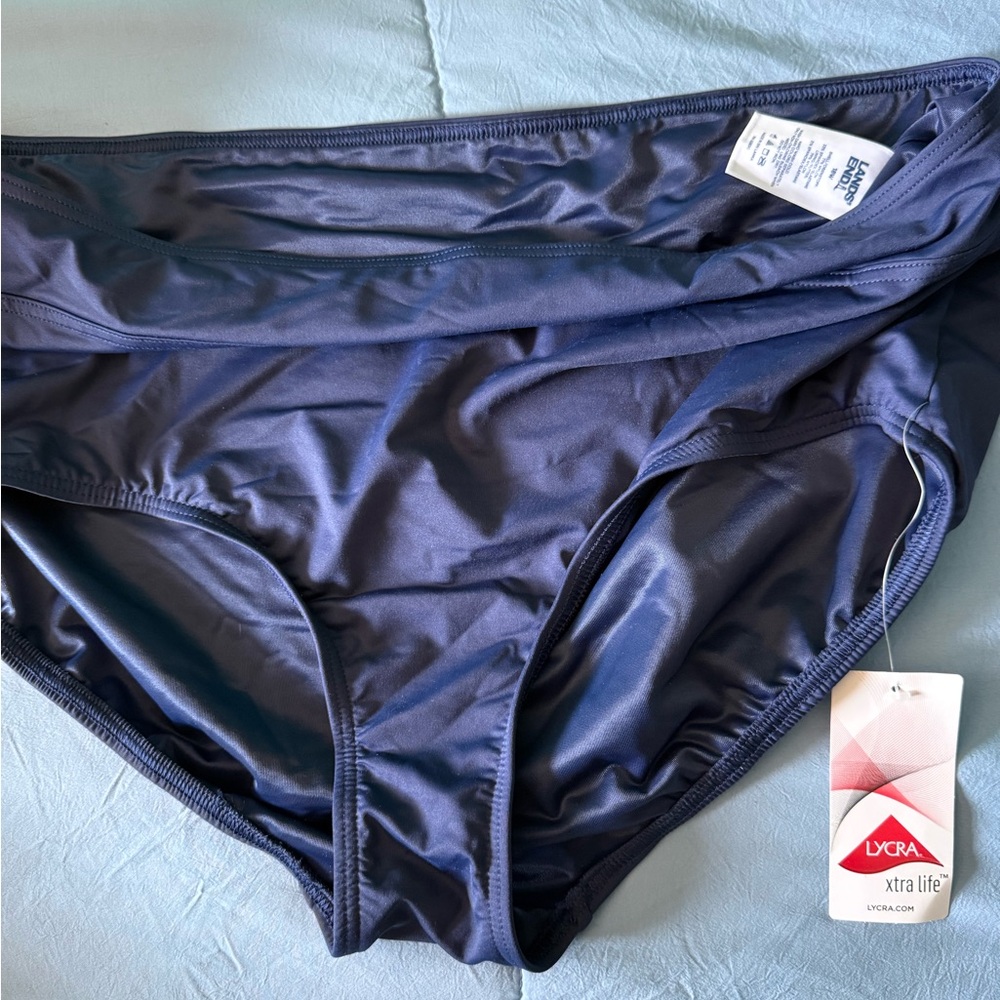 Land’s End Navy Blue Bikini Bottoms